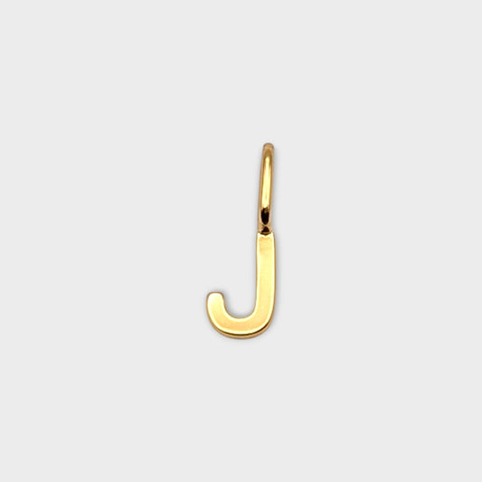 FYB initial charm necklace - letter J