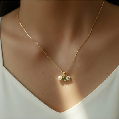 FYB Birthstone Charm Necklace