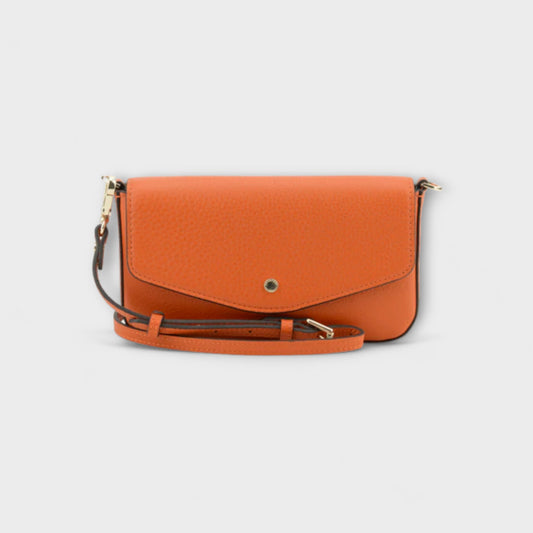 Pourchet Orange Club Clutch Bag
