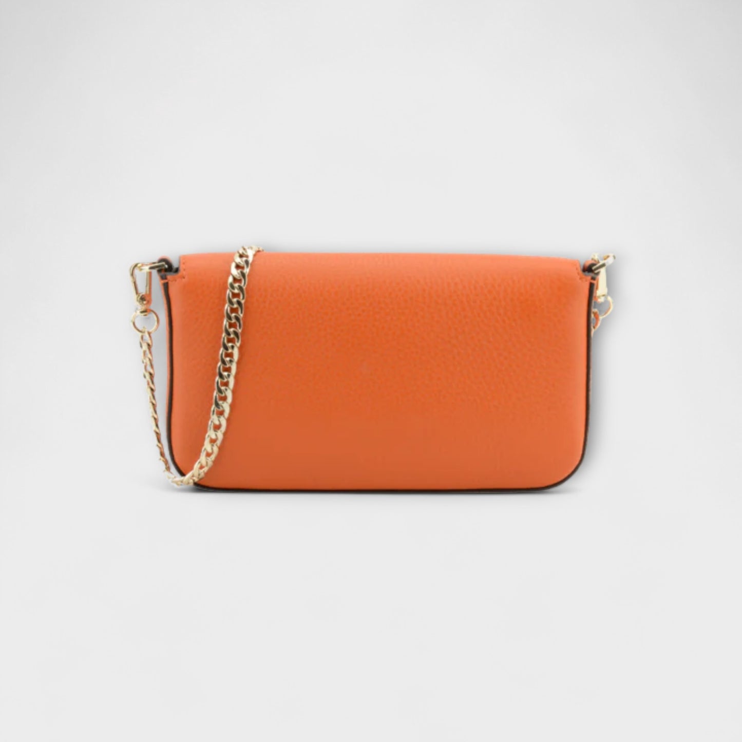 Pourchet Orange Club Clutch Bag