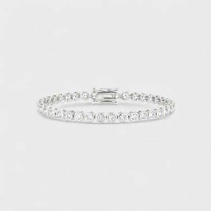 CHOE round bezel tennis bracelet - product detail shot