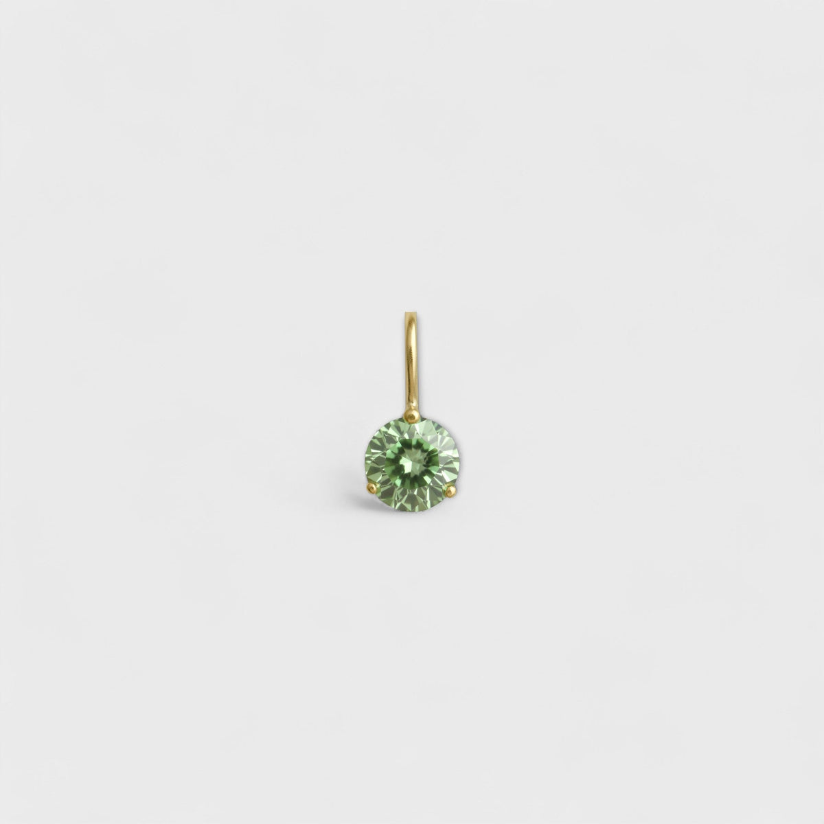 FYB light green birthstone charm - August