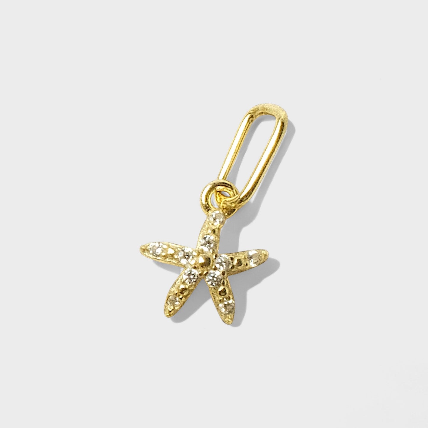 FYB starfish charm in 18K gold plated sterling silver
