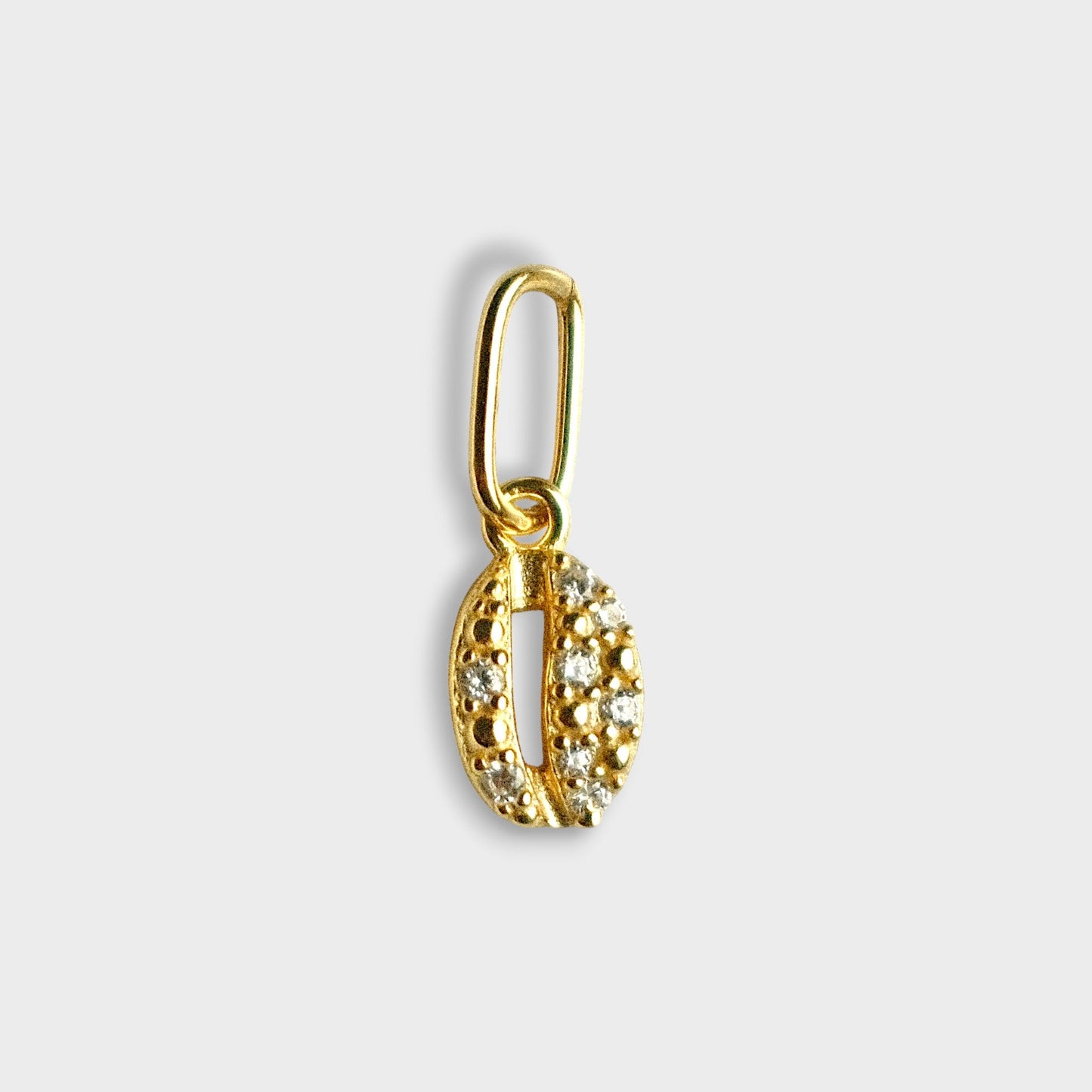 FYB cowrie shell charm in 18K gold plated sterling silver