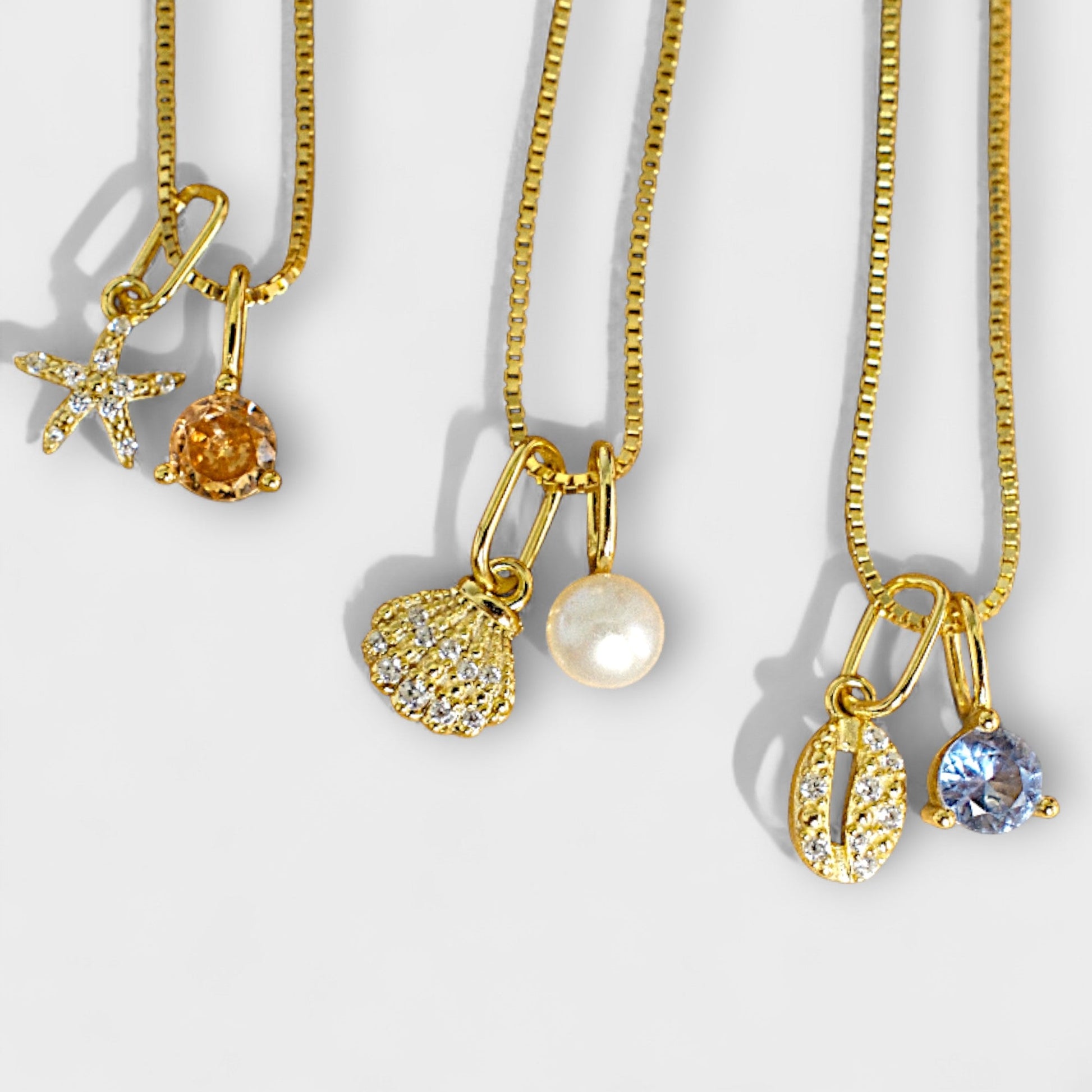 FYB charms on necklace - styling example
