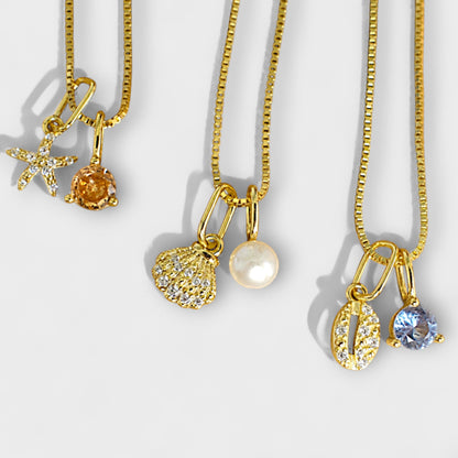 FYB charms on necklace - styling example