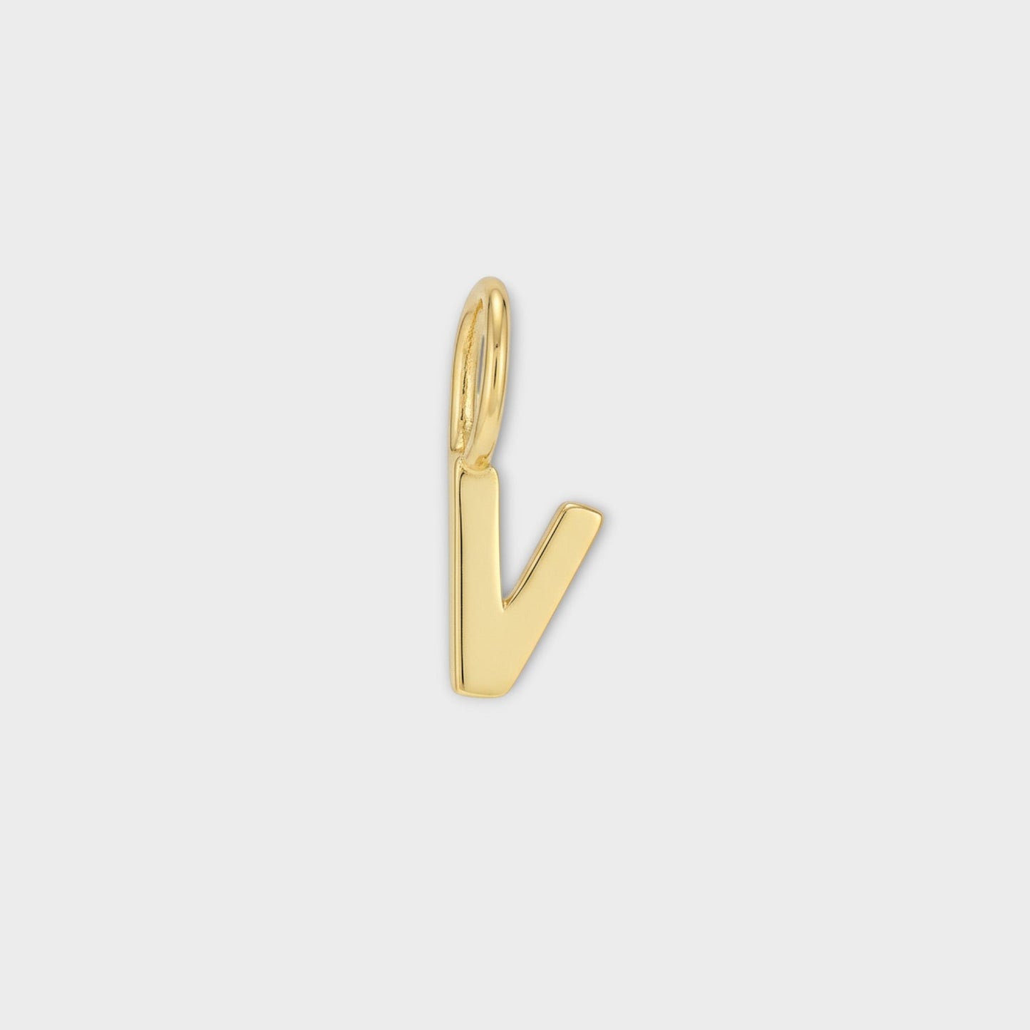 FYB initial charm necklace - letter V