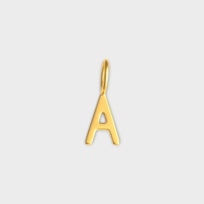 FYB initial charm necklace - letter A