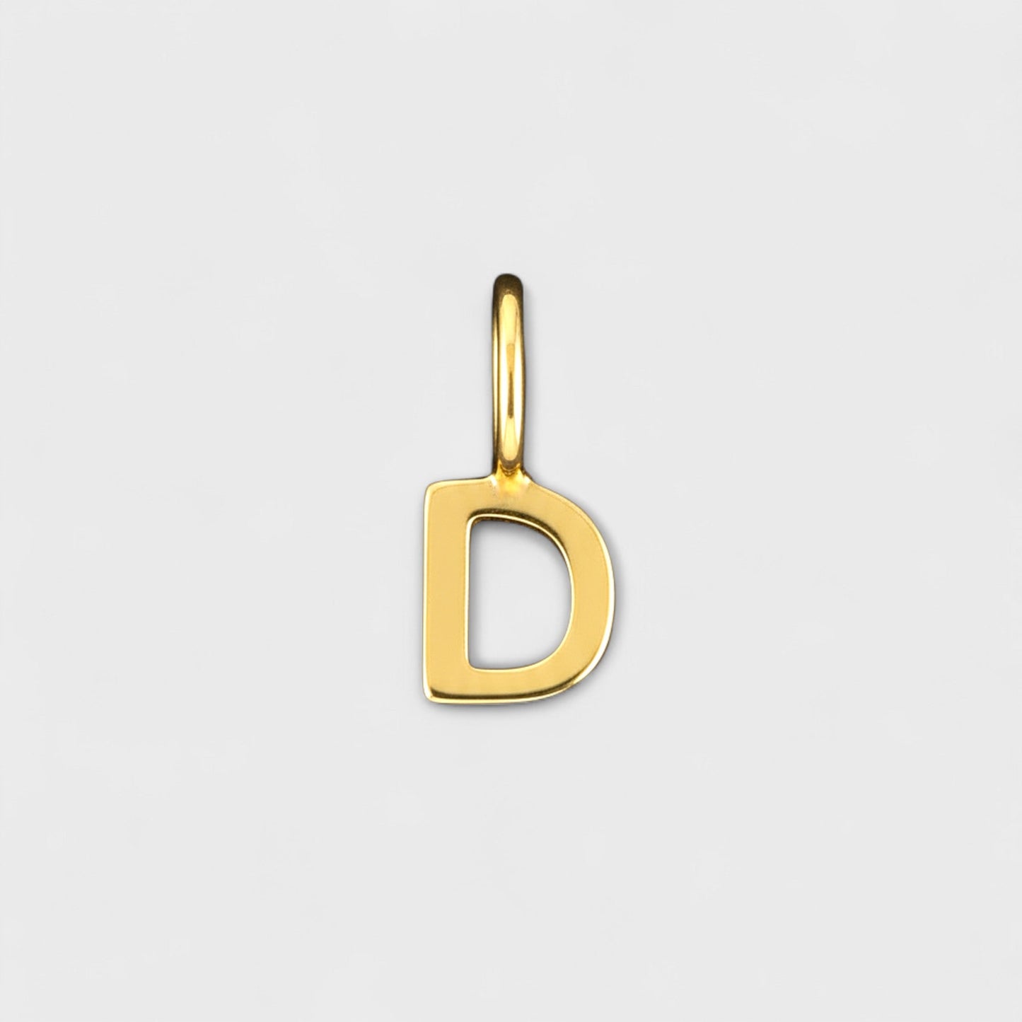 FYB initial charm necklace - letter D