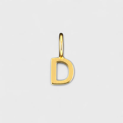 FYB initial charm necklace - letter D