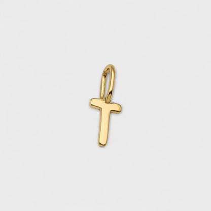 FYB initial charm necklace - letter T