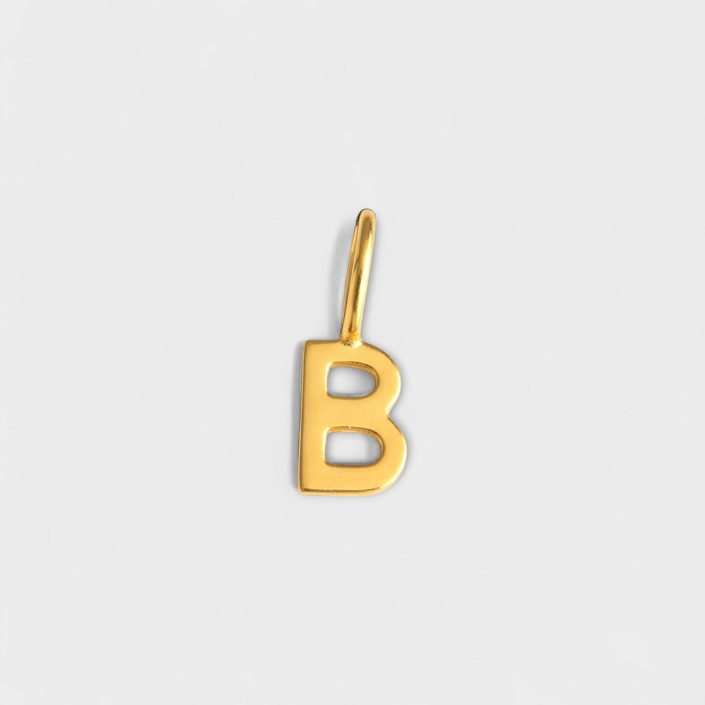 FYB initial charm necklace - letter B