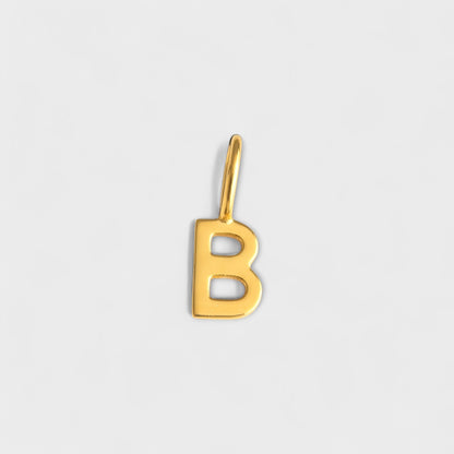 FYB initial charm necklace - letter B