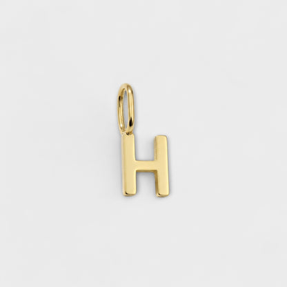 FYB initial charm necklace - letter H