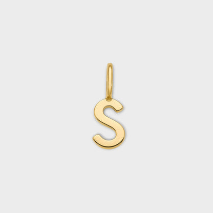 FYB initial charm necklace - letter S