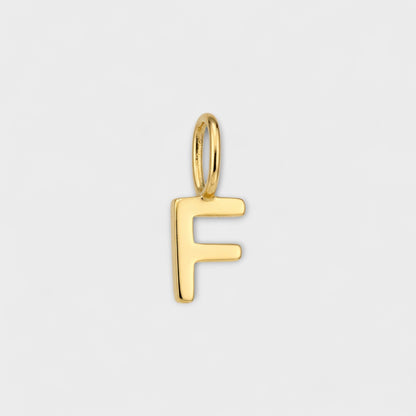 FYB initial charm necklace - letter F
