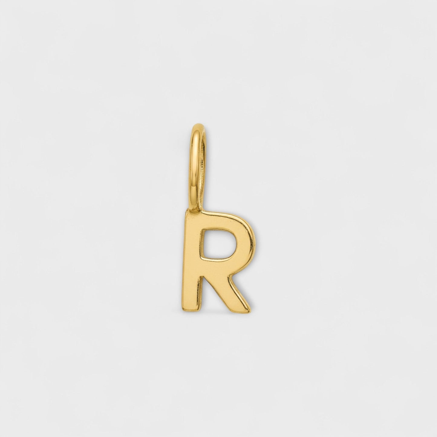 FYB initial charm necklace - letter R