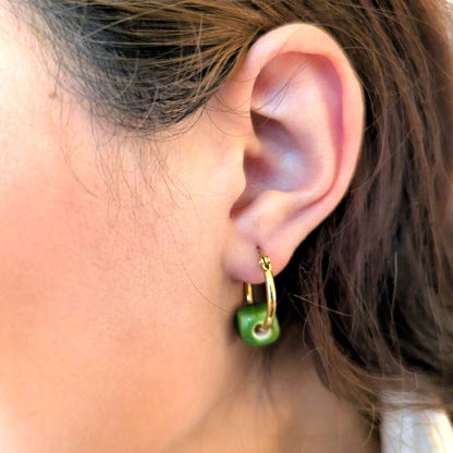 Maximilianas Cuenta Hoop Earrings