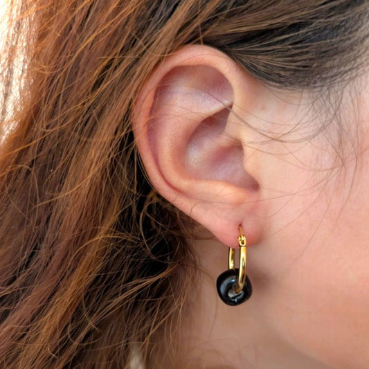 Maximilianas Cuenta Hoop Earrings