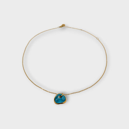 Maximilianas Ondulado Mini pendant necklace in turquoise blue 
