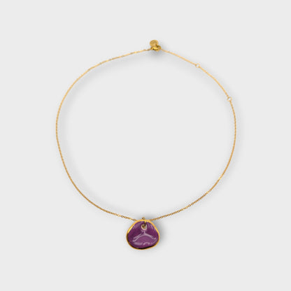 Maximilianas Ondulado Moyen ceramic pendant in magenta - product shot