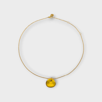 Maximilianas Ondulado Petite pendant necklace in yellow