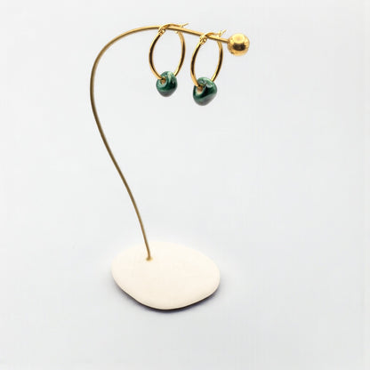 Maximilianas Petra Oval Hoop Earrings